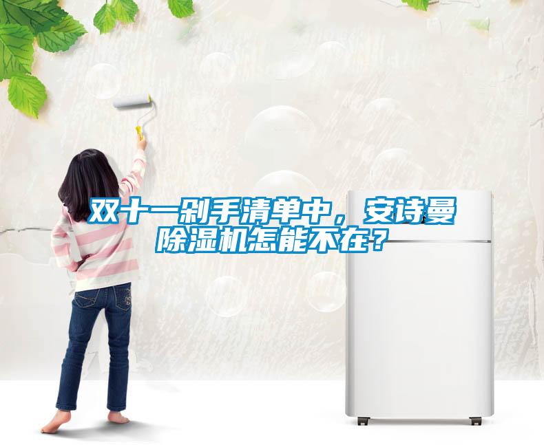 雙十一剁手清單中，安詩曼除濕機怎能不在？