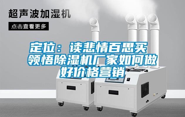 定位:讀悲情百思買 領(lǐng)悟除濕機(jī)廠家如何做好價(jià)格營(yíng)銷