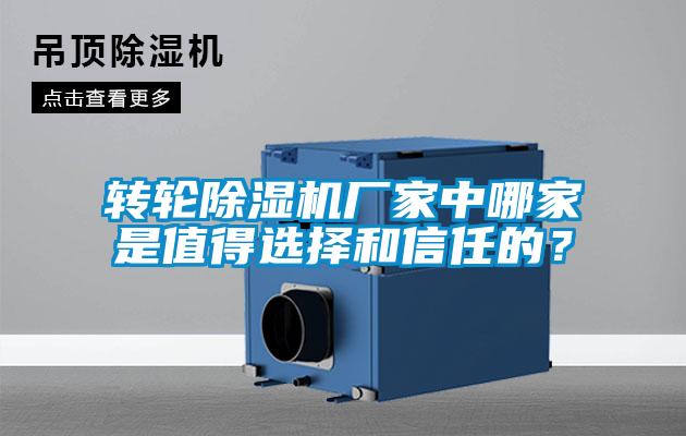 轉(zhuǎn)輪除濕機廠家中哪家是值得選擇和信任的？