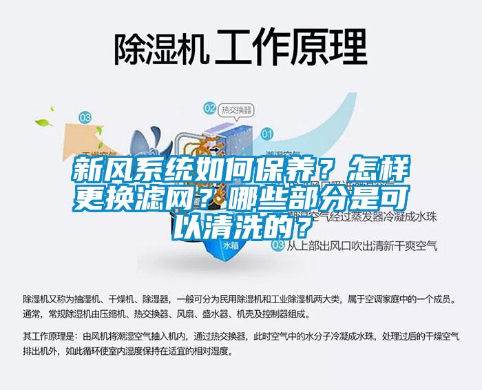 新風(fēng)系統(tǒng)如何保養(yǎng)？怎樣更換濾網(wǎng)？哪些部分是可以清洗的？