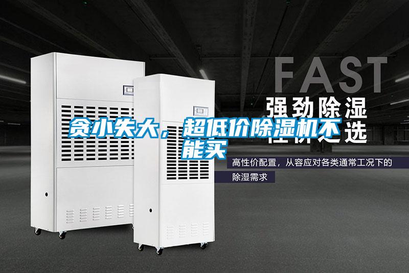 貪小失大，超低價除濕機不能買
