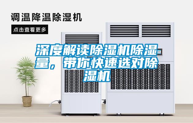 深度解讀除濕機除濕量，帶你快速選對除濕機