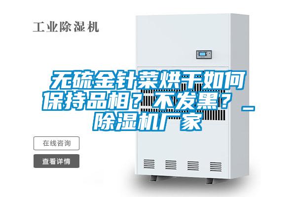 無(wú)硫金針菜烘干如何保持品相？不發(fā)黑？_除濕機(jī)廠家