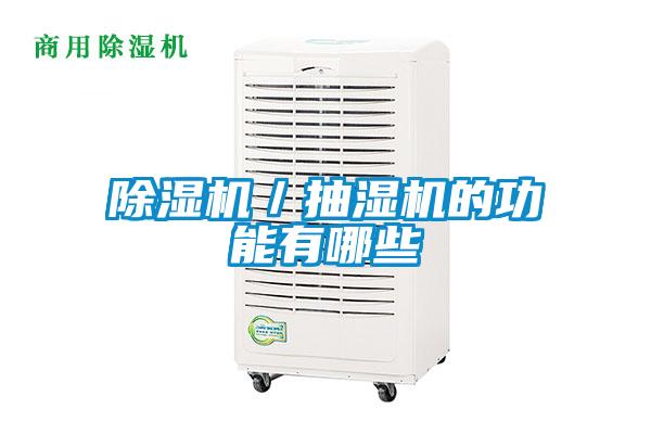 除濕機(jī)/抽濕機(jī)的功能有哪些