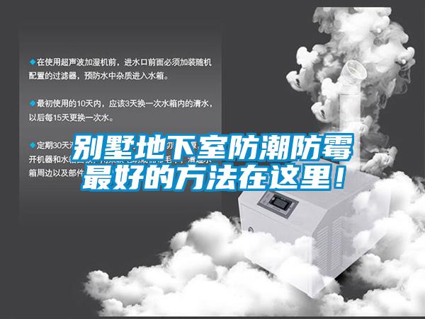 別墅地下室防潮防霉最好的方法在這里！