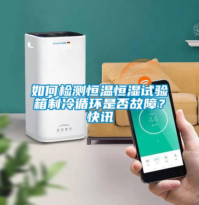 如何檢測恒溫恒濕試驗(yàn)箱制冷循環(huán)是否故障？快訊