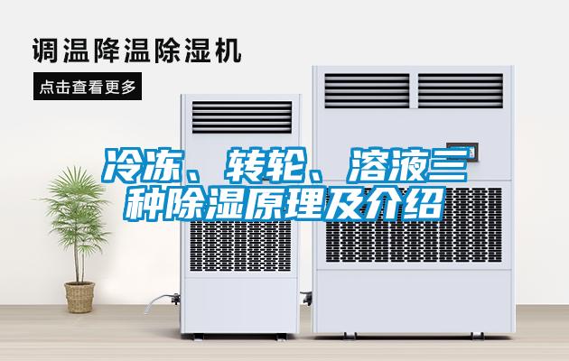 冷凍、轉(zhuǎn)輪、溶液三種除濕原理及介紹
