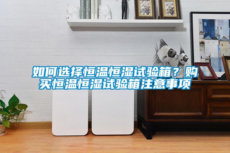 如何選擇恒溫恒濕試驗(yàn)箱？購買恒溫恒濕試驗(yàn)箱注意事項(xiàng)