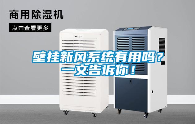 壁掛新風系統(tǒng)有用嗎？一文告訴你！