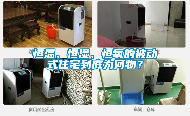 恒溫、恒濕、恒氧的被動式住宅到底為何物？