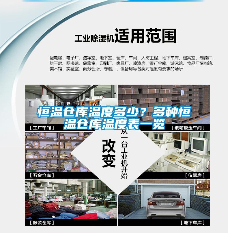 恒溫倉(cāng)庫(kù)溫度多少？多種恒溫倉(cāng)庫(kù)溫度表一覽