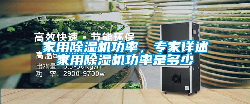 家用除濕機(jī)功率，專家詳述家用除濕機(jī)功率是多少