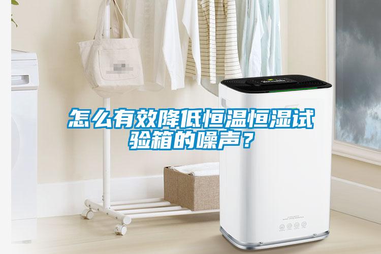 怎么有效降低恒溫恒濕試驗(yàn)箱的噪聲？