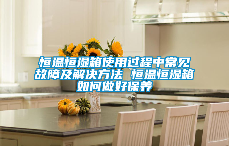 恒溫恒濕箱使用過(guò)程中常見故障及解決方法 恒溫恒濕箱如何做好保養(yǎng)