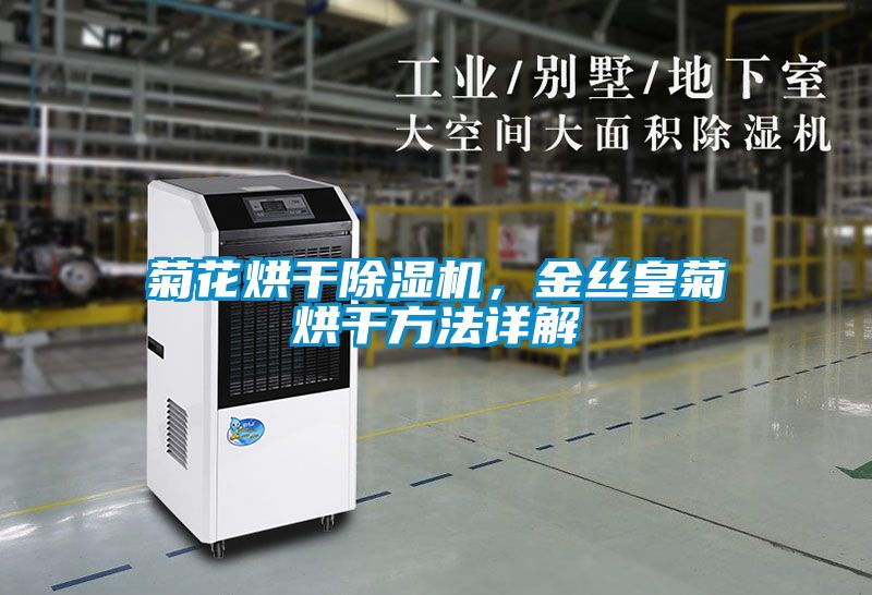 菊花烘干除濕機，金絲皇菊烘干方法詳解