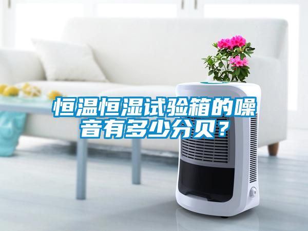 恒溫恒濕試驗箱的噪音有多少分貝？