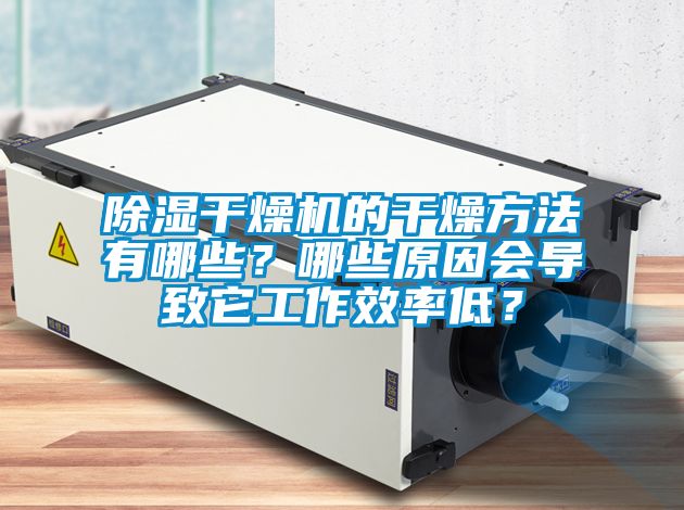 除濕干燥機的干燥方法有哪些？哪些原因會導(dǎo)致它工作效率低？