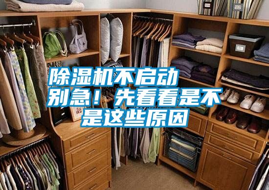 除濕機(jī)不啟動(dòng)   別急！先看看是不是這些原因