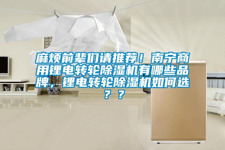 麻煩前輩們請推薦！南寧商用鋰電轉(zhuǎn)輪除濕機(jī)有哪些品牌，鋰電轉(zhuǎn)輪除濕機(jī)如何選？？